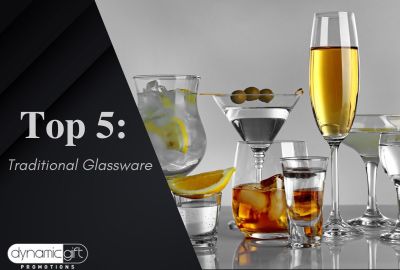 Top 5 custom glassware business gift ideas from Dynamic Gift Canada.