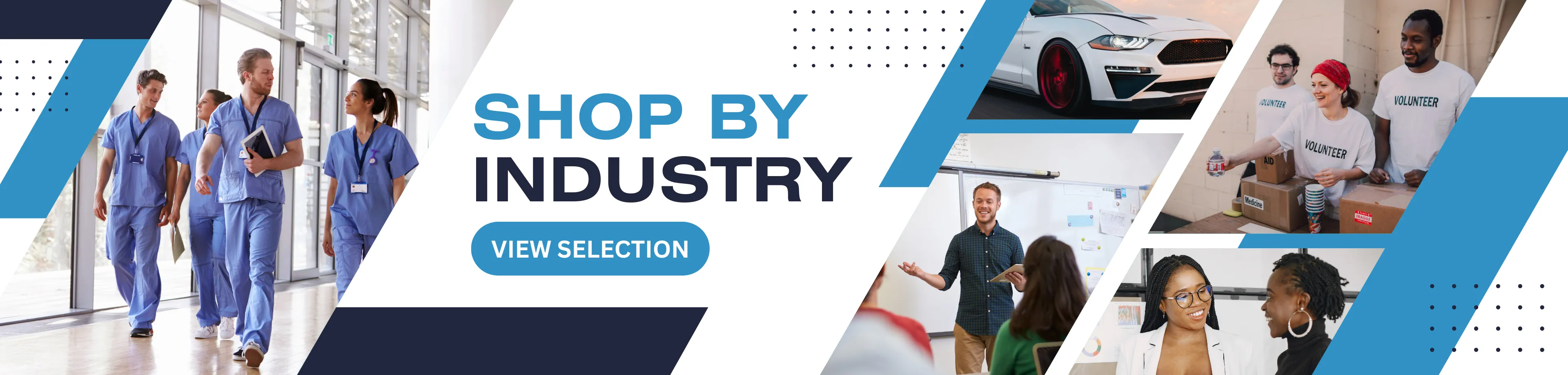 Shop by Industry - We carry multiple promotional products tailored specifically to different industry markets, get your logo onto them today and stand out from your competition!