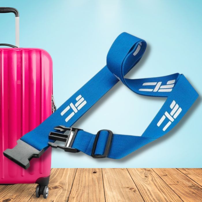 Promotional Luggage Strap with Plastic Buckle and Adjuster (Dye