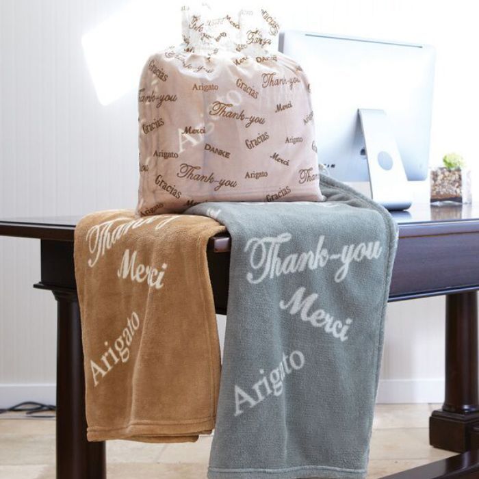 Branded throw blanket sale