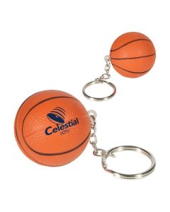 Basketball Stress Reliever Key Chain