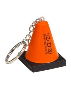 Construction Cone Stress Reliever Key Chain