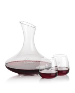 Innisfil Carafe & Stemless Wine Glass Gift Set