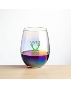 Miami Iridescent Stemless Wine Glass (Print)