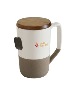 Valencia Ceramic Mug With Lid (16oz)