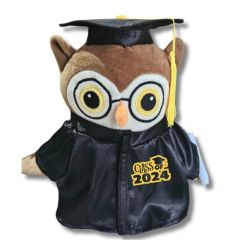 Graduation Plush Owl 8"