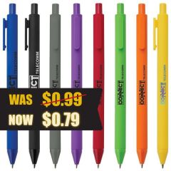 Black Friday Special - Was $0.99, Now $0.79! Custom printed Alix Vibrant Ballpoint Pens.