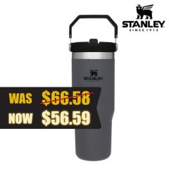 Black Friday Special - Was $66.58, Now $56.59! Custom branded Stanley Flip Straw 30oz tumblers.