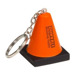 Construction Cone Stress Reliever Key Chain