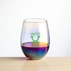 Miami Iridescent Stemless Wine Glass (Print)