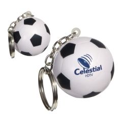 Soccer Ball Stress Reliever Key Chain