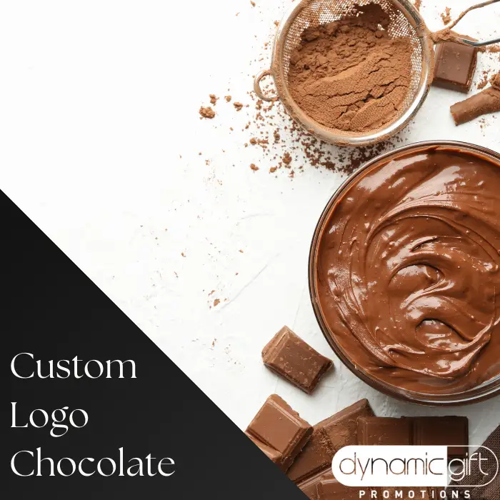 Delicious chocolate promoting custom cookies and candy from Dynamic Gift in Ontario.