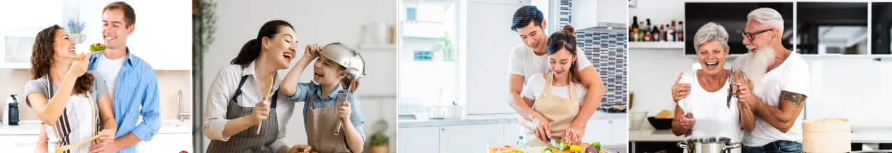 Canadians use custom printed kitchen accessories to enjoy culinary time together as couples and families.