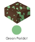 Chocolate Splatter 09 - Green Peridot