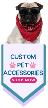Check out our Custom Pet Accessories lookbook – this convenient catalogue is a great source for ideas to get a few furry-pawed pals' help with promoting your cause!